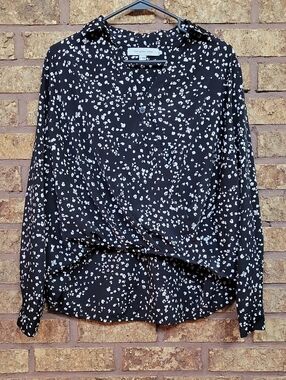 The Good Jane High Low Speckled Blouse Size Small